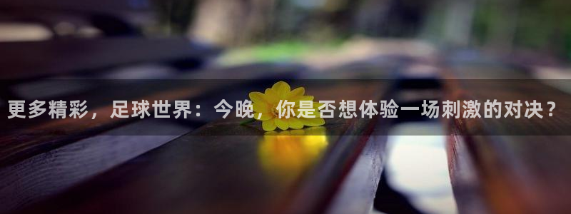 更多精彩，足球世界：今晚，你是否想体