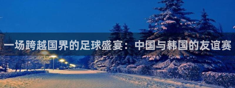 一场跨越国界的足球盛宴：中国与韩国的